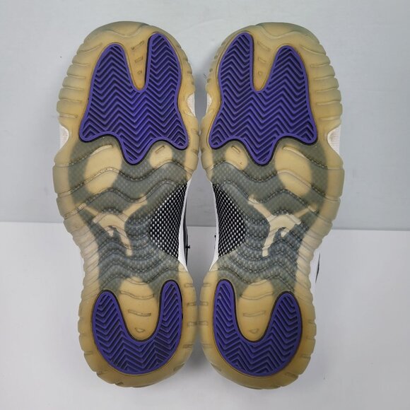 Air Jordan 11 Retro Concord Youth Black White Sneakers 378038-100 US Size 6.5Y - Picture 7 of 8